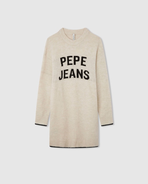 Imagen 0 de Vestido de punto estampado grande