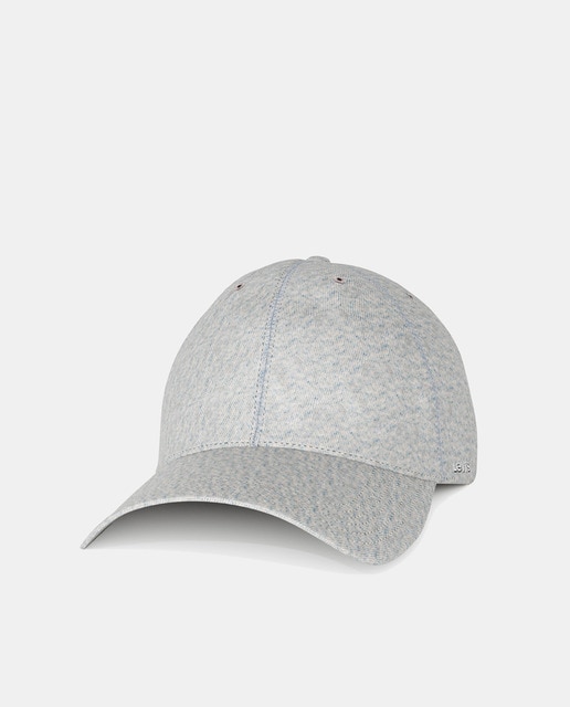 Imagen 0 de Gorra de algodón azul desgastado y logo lateral bordado