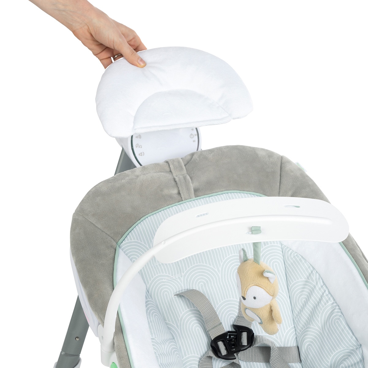 Baloiço Portátil AnyWay Sway™ de Uso Duplo: Modelo Ray™ Cinzento-13