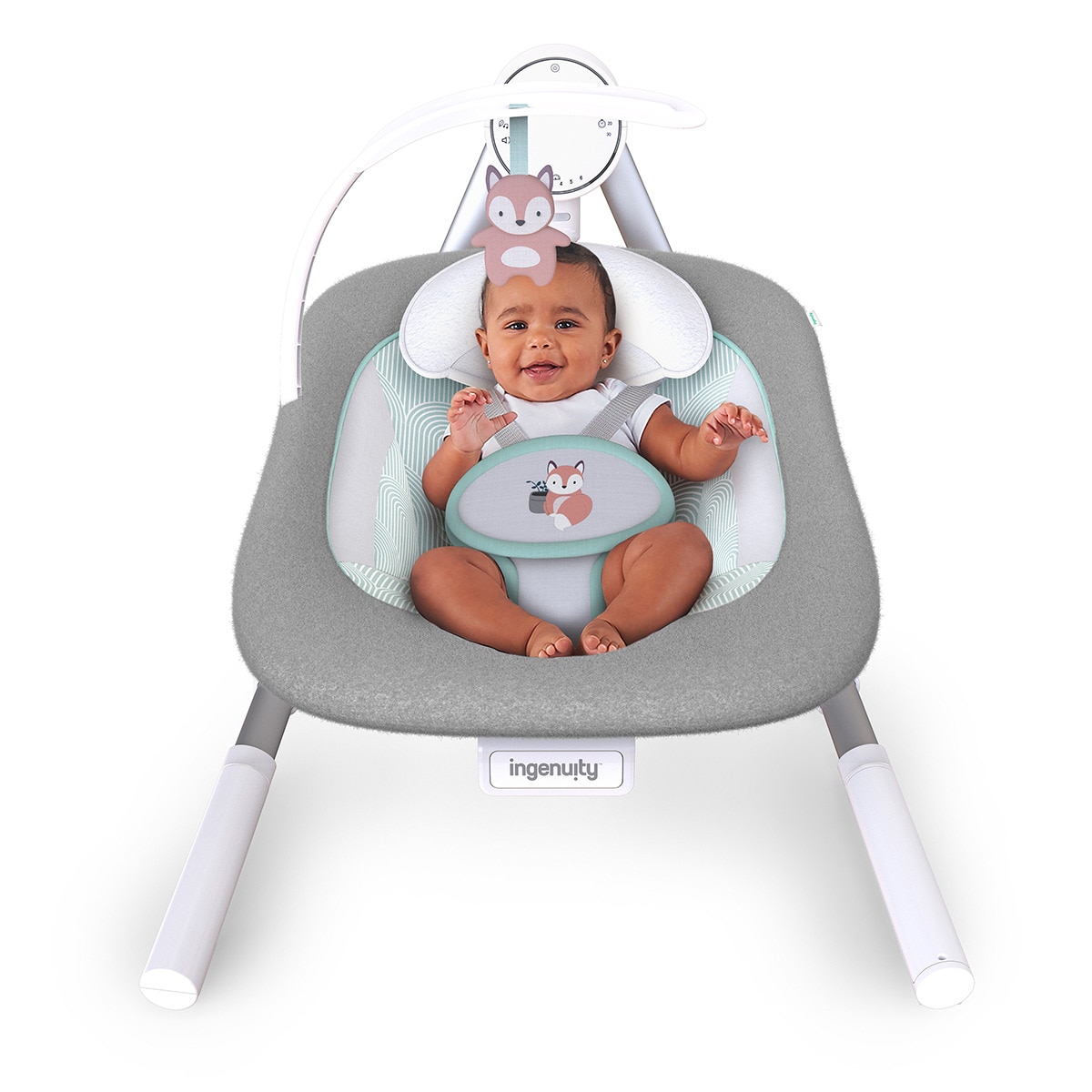 Baloiço Portátil AnyWay Sway™ de Uso Duplo: Modelo Ray™ Cinzento-6