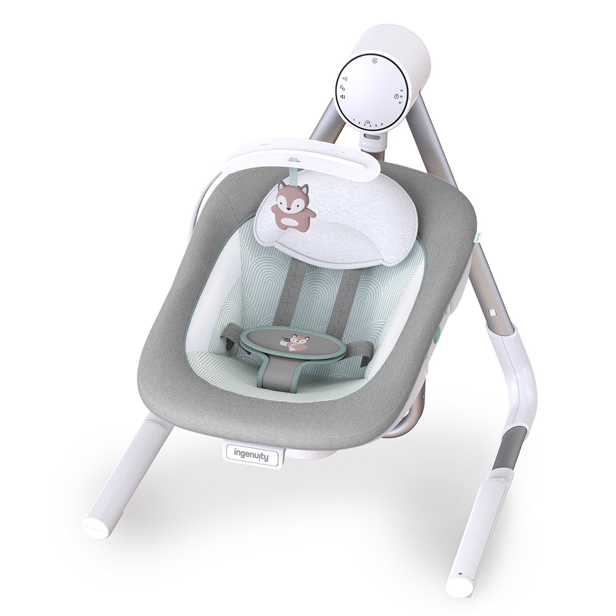 Baloiço Portátil AnyWay Sway™ de Uso Duplo: Modelo Ray™ Cinzento-3