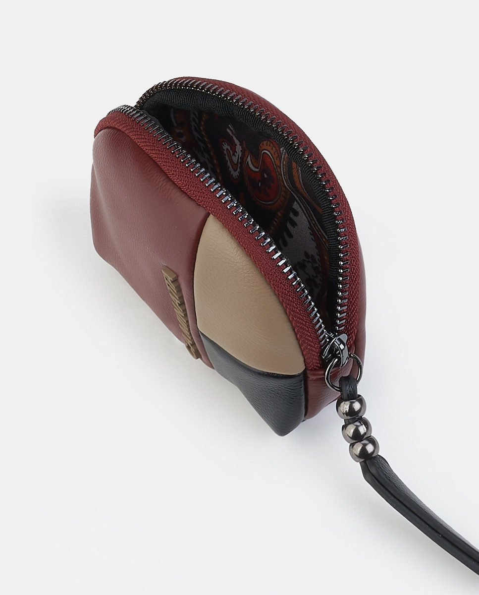 Porta-Moedas em PU Bordeaux-2