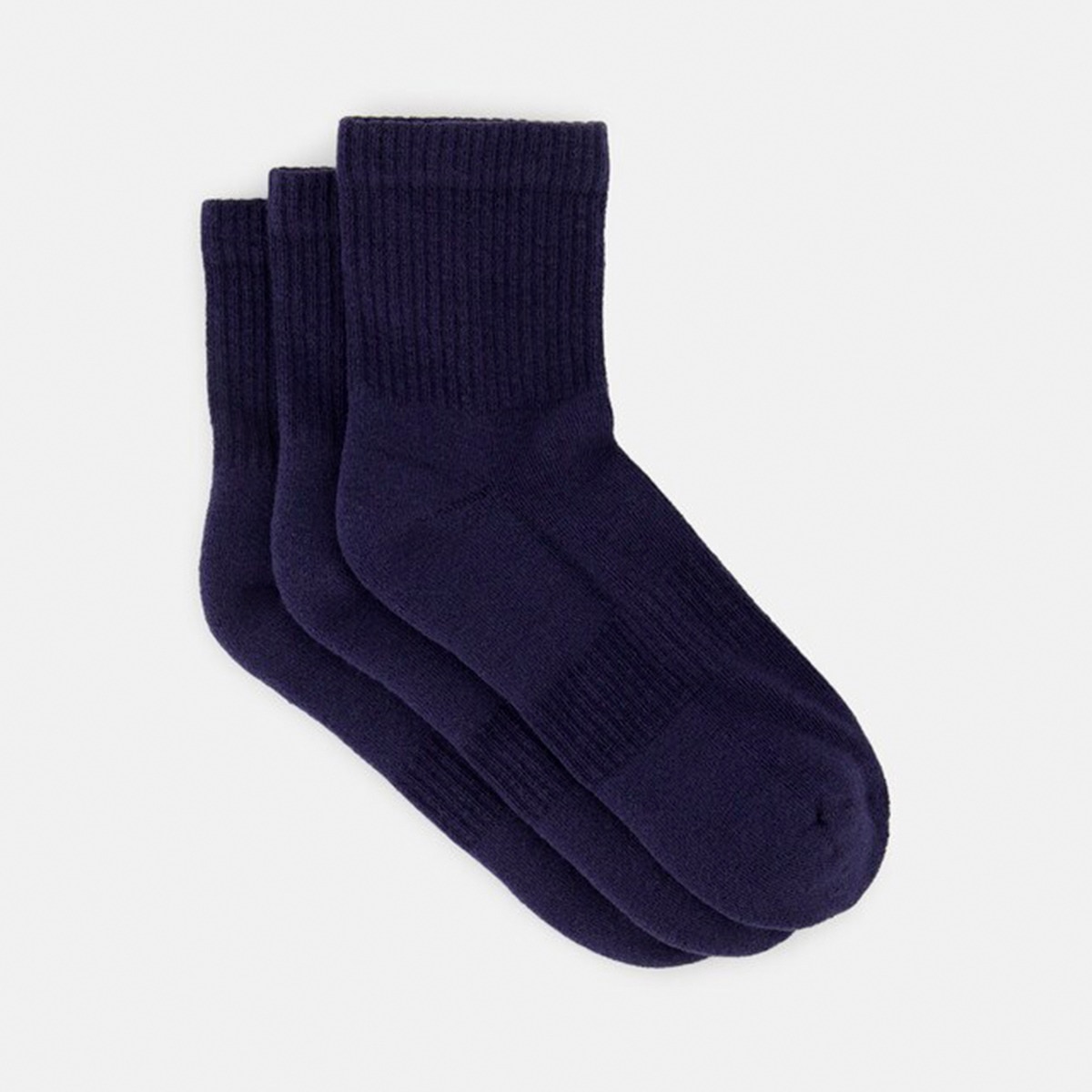 Pack 3 calcetines cortos de adulto Azul-1