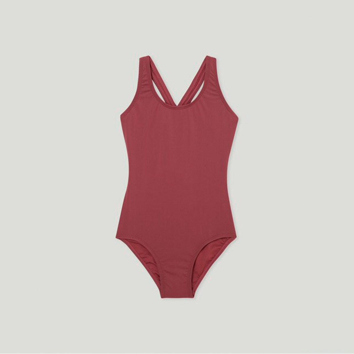 Bañador de competición de niña Rosa-1