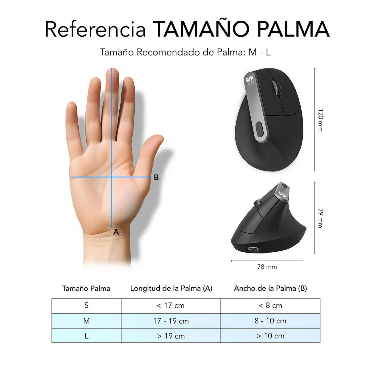 Rato Wireless Subblim Nature Vertical Ergo Dual - Preto 7