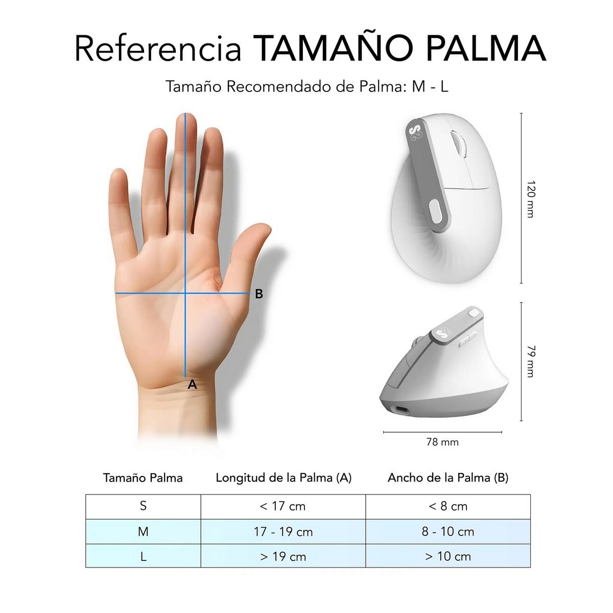 Rato Wireless Subblim Nature Vertical Ergo Dual - Branco 6