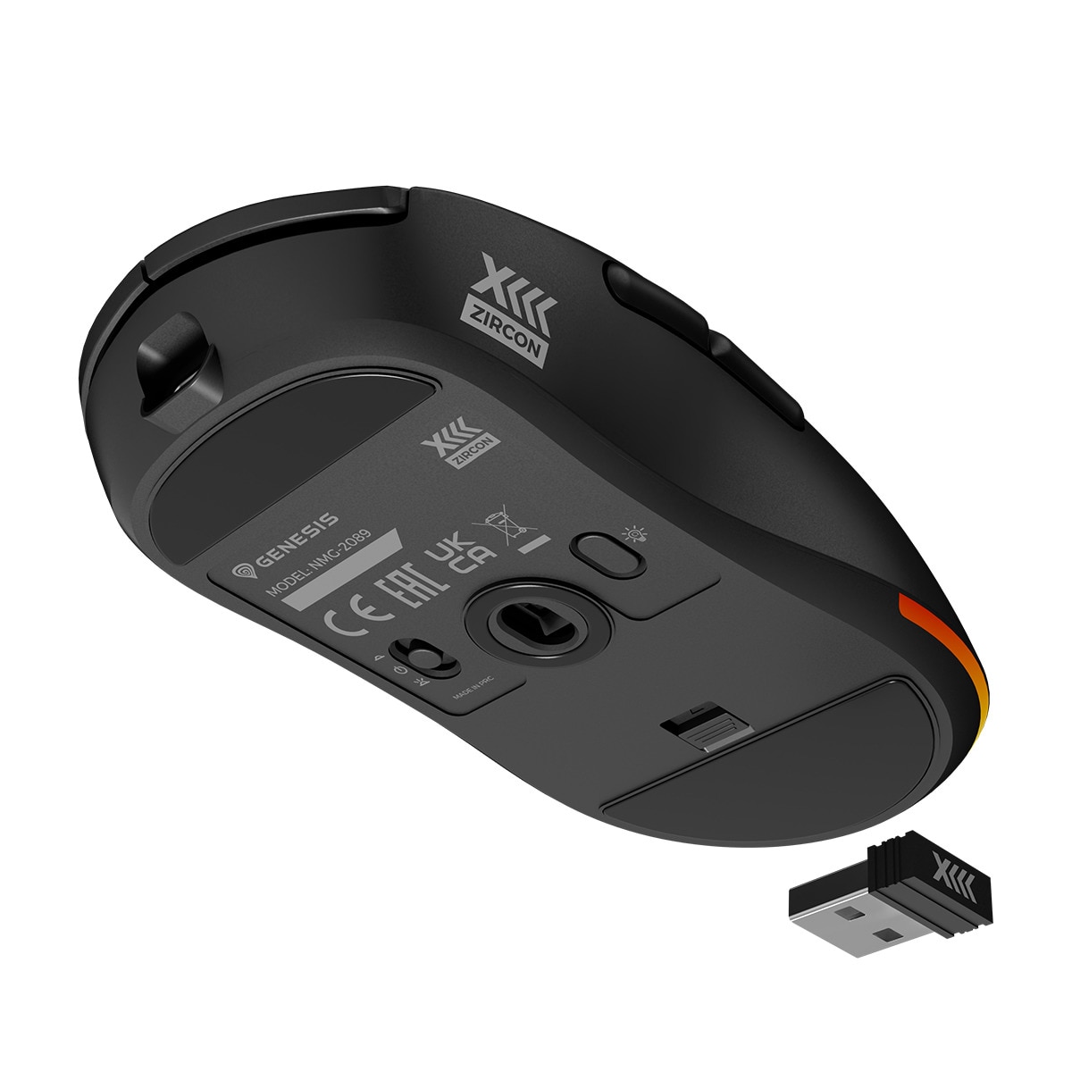 Ratón Gaming inalámbrico Genesis Zircon XIII Negro-9