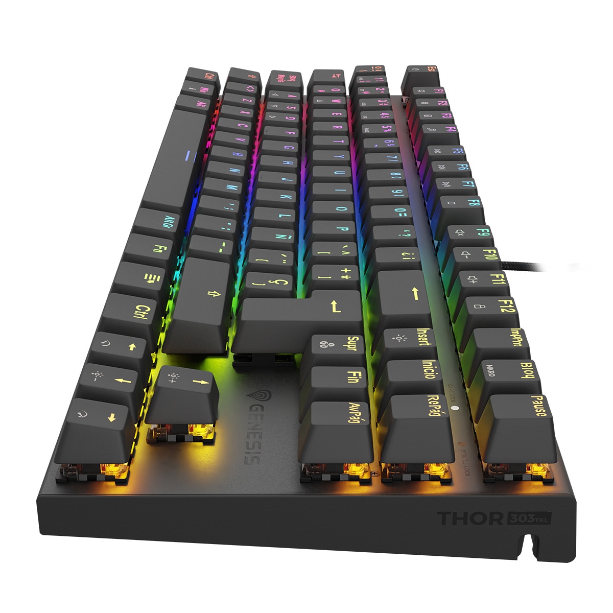 Teclado Gaming con cable Genesis Thor 303 TKL Negro-3