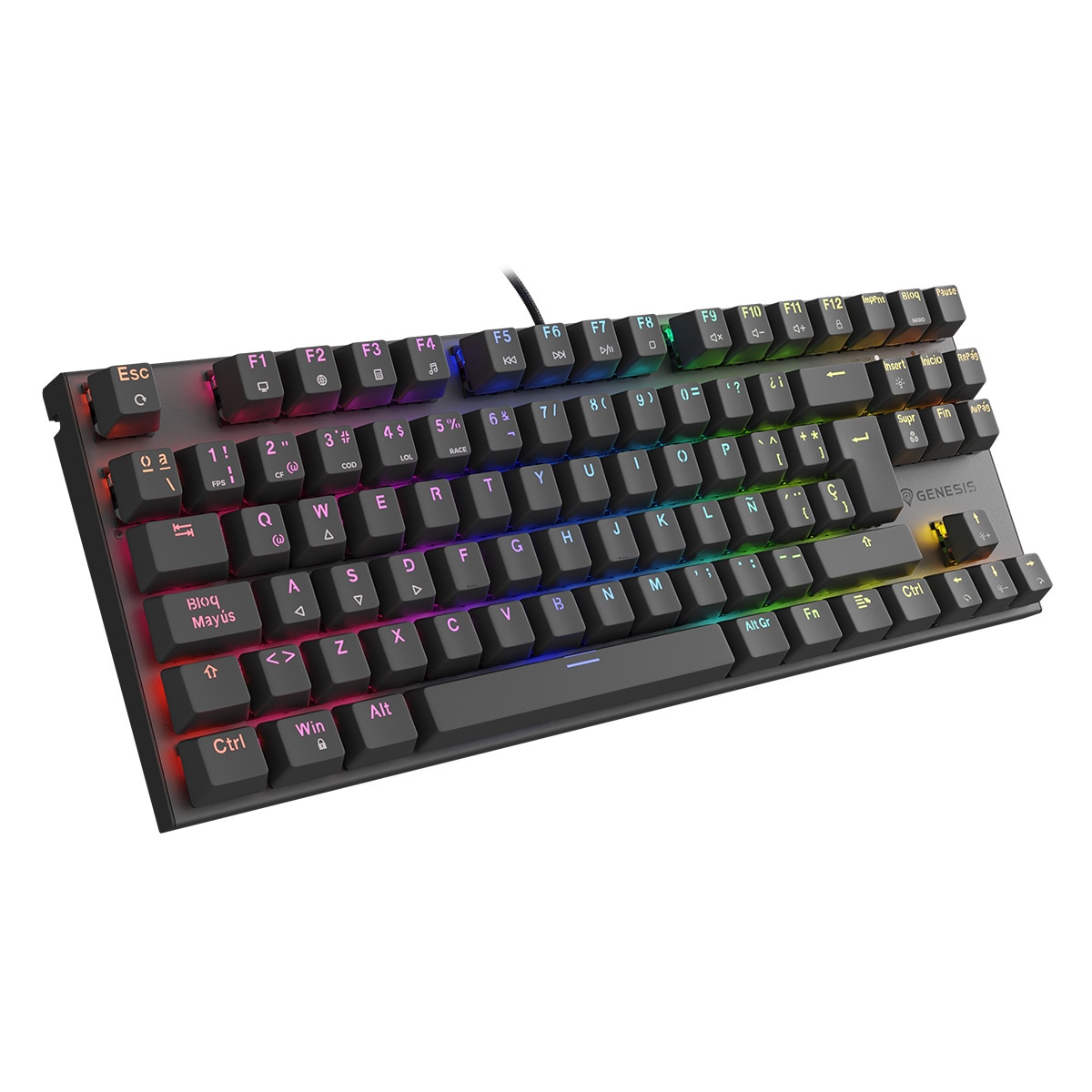 Teclado Gaming con cable Genesis Thor 303 TKL Negro-2