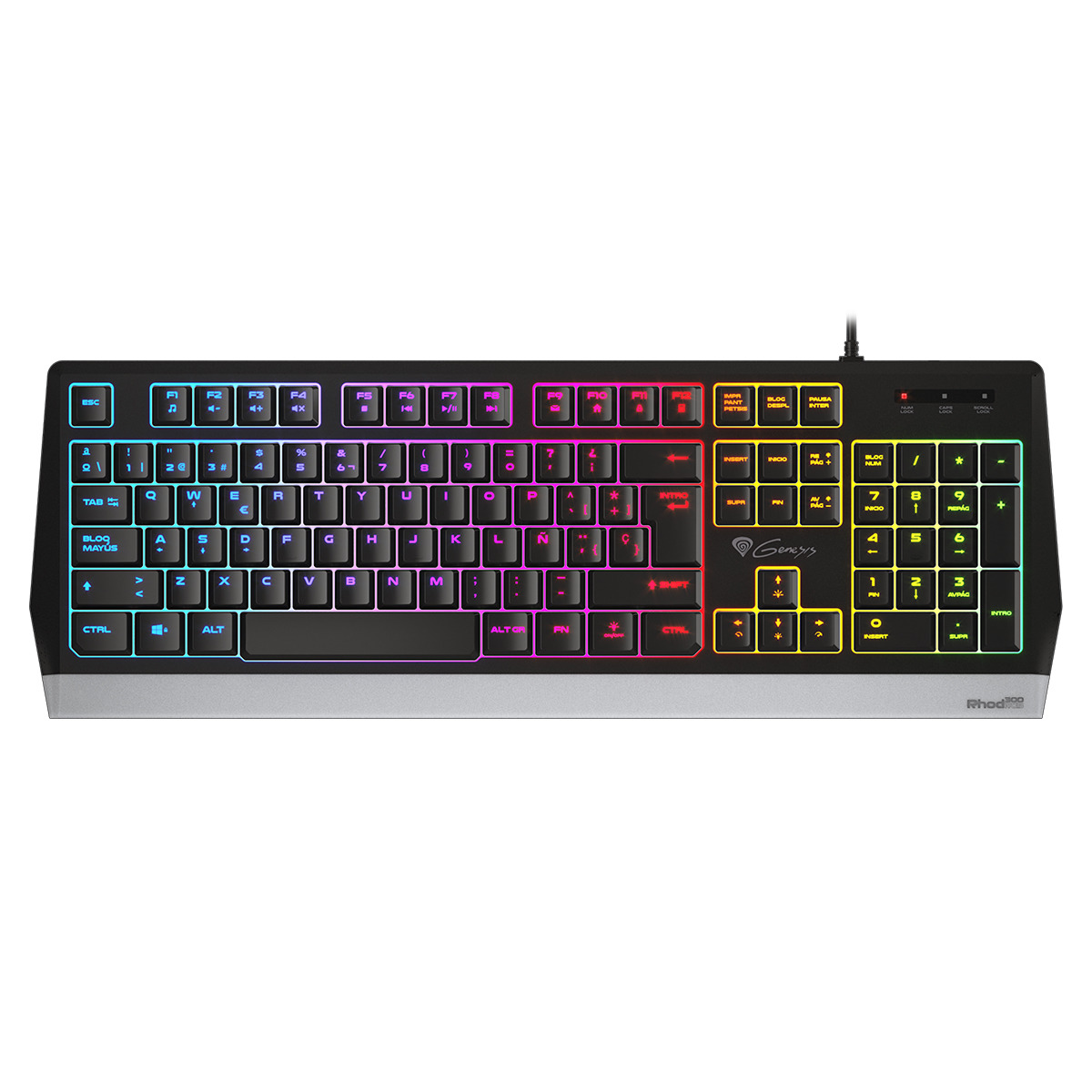 Teclado Gaming con cable Genesis Rhod 300 retroiluminado Negro-1
