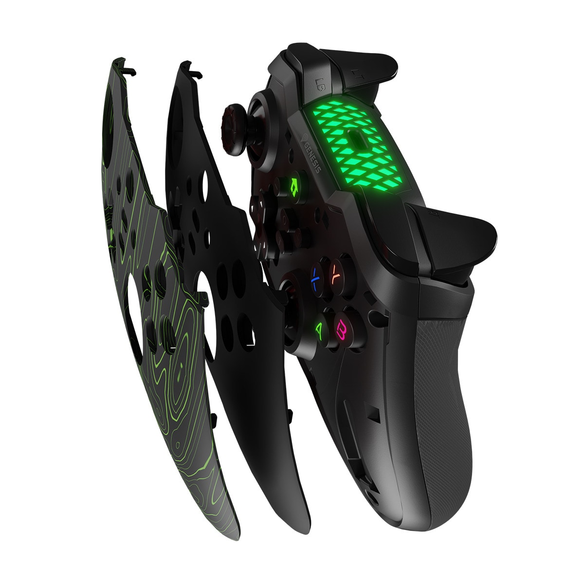 Mando de Juegos inalámbrico Genesis MANGAN 400 (para PC/Switch/Smartphone) Negro-12