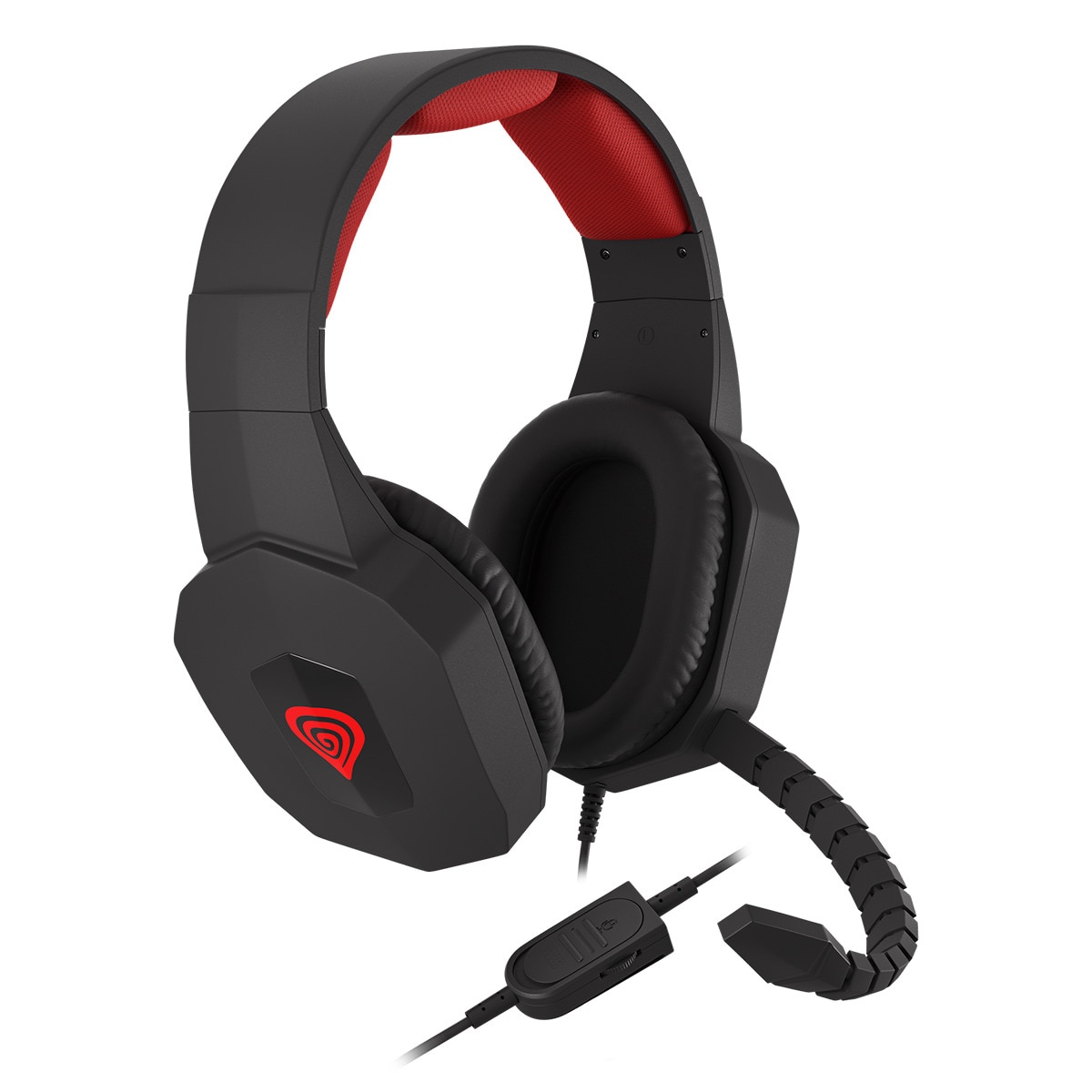 Auriculares Gaming con micrófono Genesis Argon 400 2.0 Negro / Rojo-3