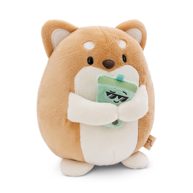 Imagem 0 de Peluche pendurado NICI cão Hiro com bubble tea 16 centímetros