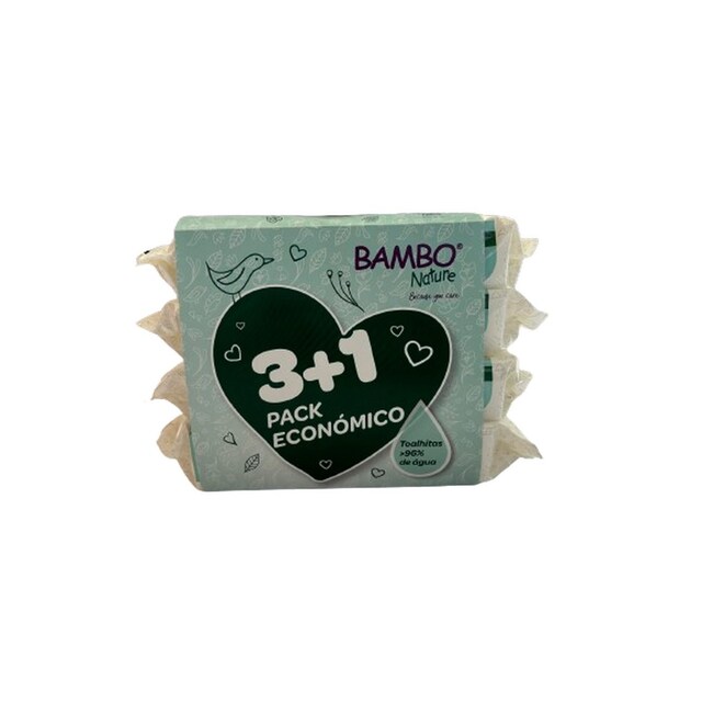 Imagem 0 de Bambo Nature Pack Toalhitas 3+1