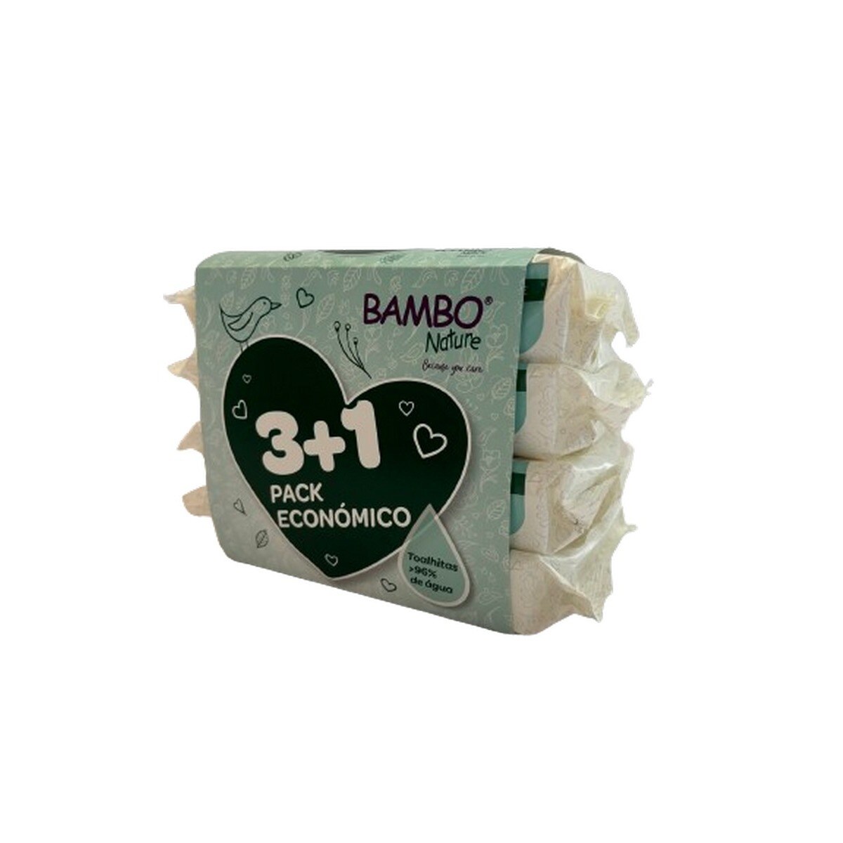 Bambo Nature Pack Toalhitas 3+1 3