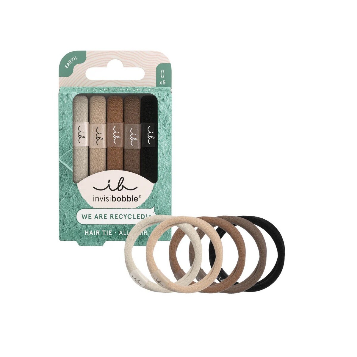 Elástico de Cabelo Ecotie Mocha - 5 uni. 2