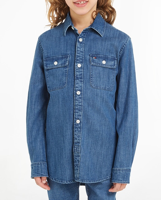 Imagen 0 de Camisa de niño de manga larga con bolsillos