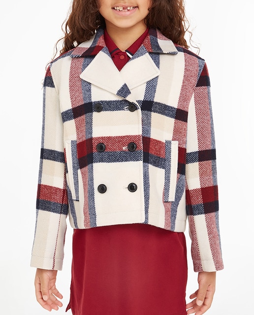 Imagen 0 de Abrigo de niña corto con doble botonadura