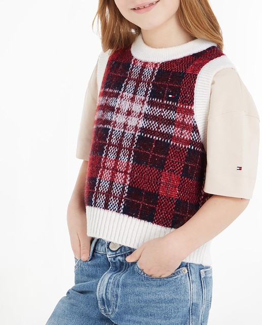 Imagen 0 de Jersey de niña de cuello redondo sin mangas