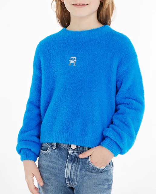 Imagen 0 de Jersey de niña de cuello redondo y manga larga