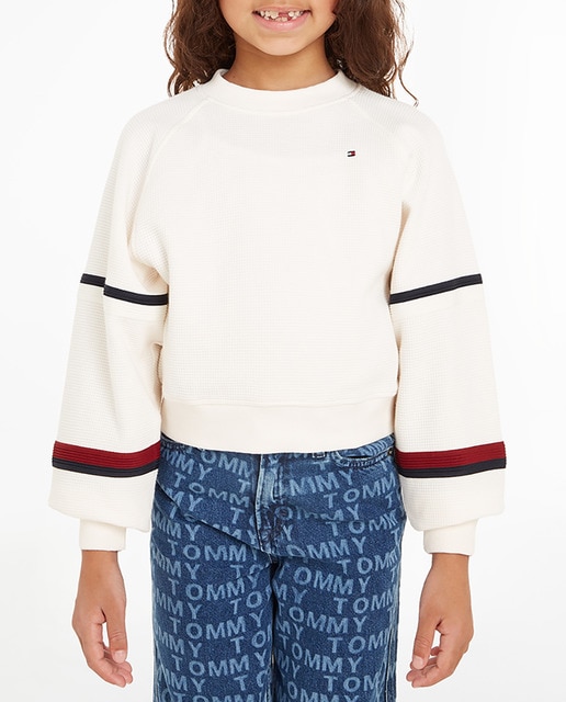 Imagen 0 de Sudadera de niña de cuello redondo y manga larga