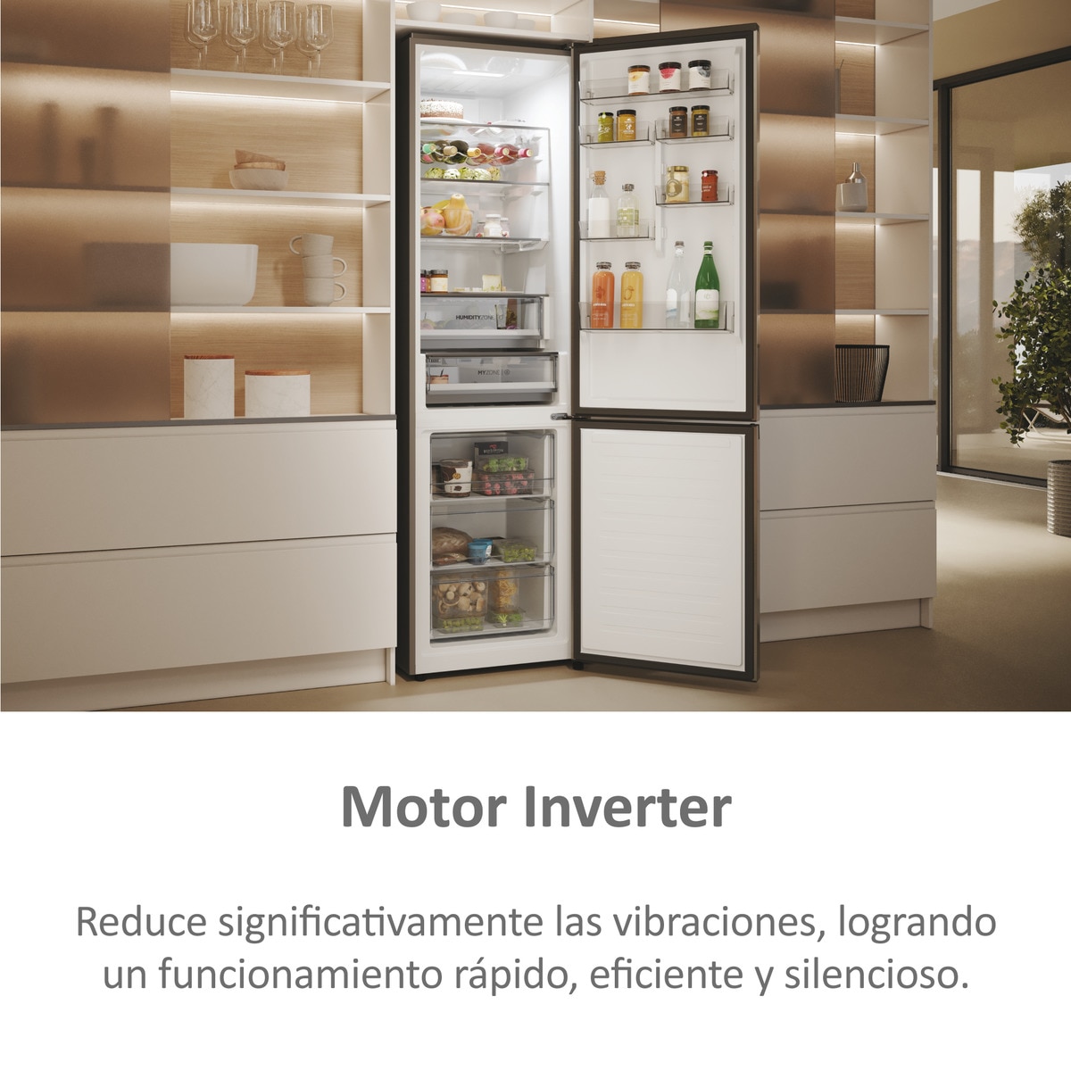 Frigorífico Combi Haier Total No Frost con WIFI 2D 60 Series 5 Pro - HDPW5620DNPK Inox-9