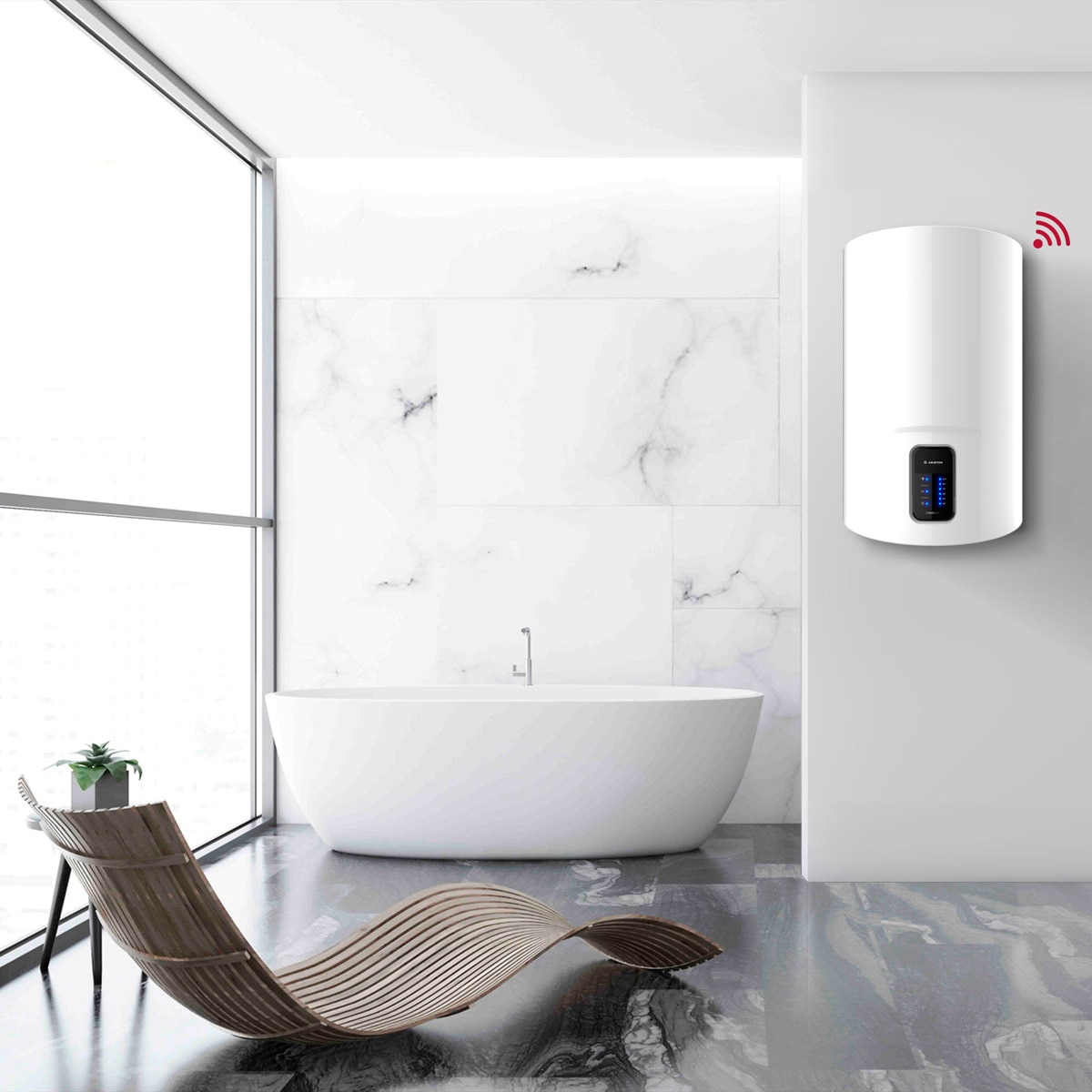 Termo eléctrico vertical Ariston 80 litros - LYDOS WIFI 80 V 5