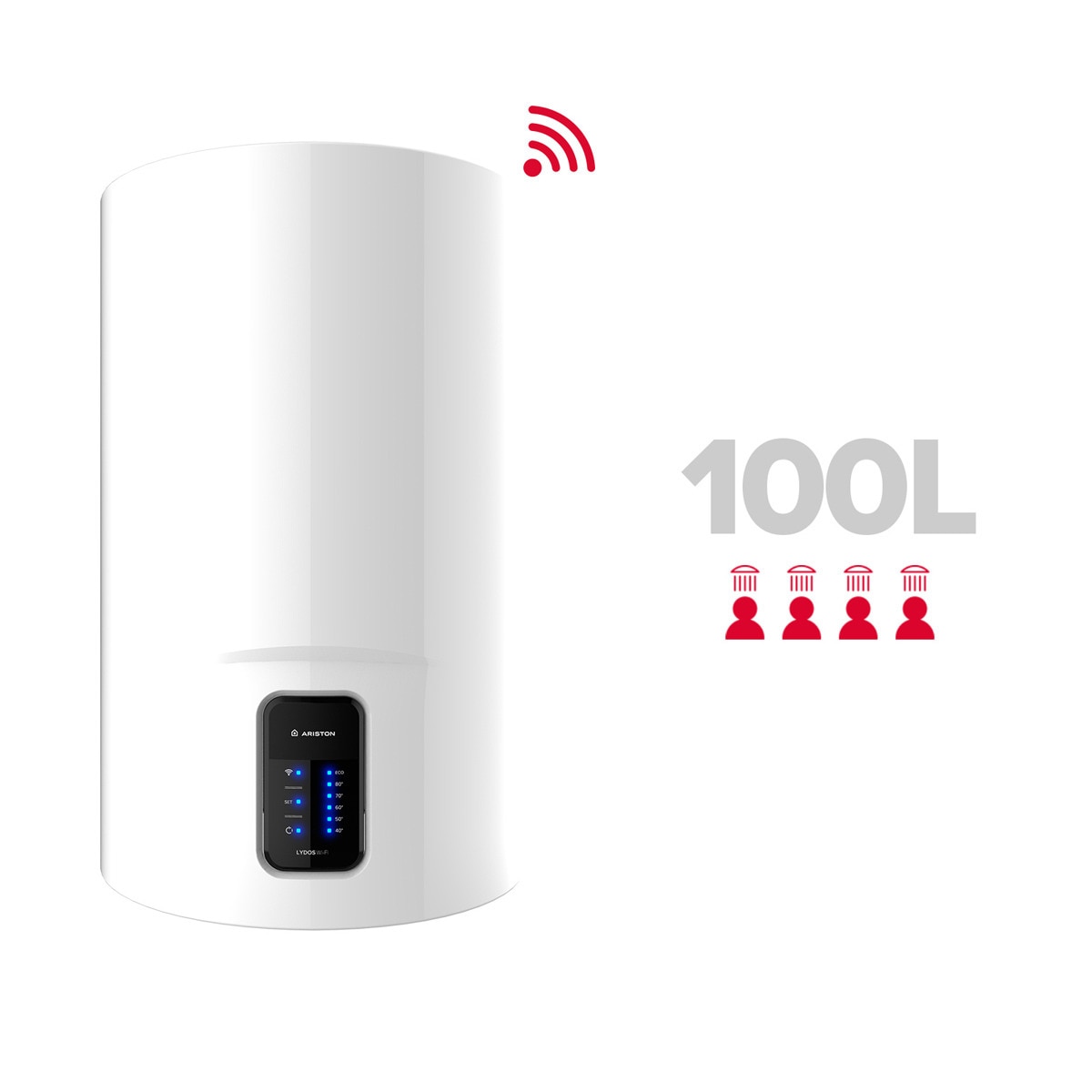 Termo eléctrico vertical Ariston 100 litros - LYDOS WIFI 100V 2