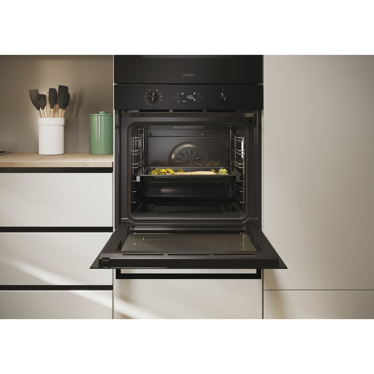 Horno Multifunción Candy, Pirolítico, WiFi, Negro, Bake 800 - CA6 N5B3LYTB Negro-10