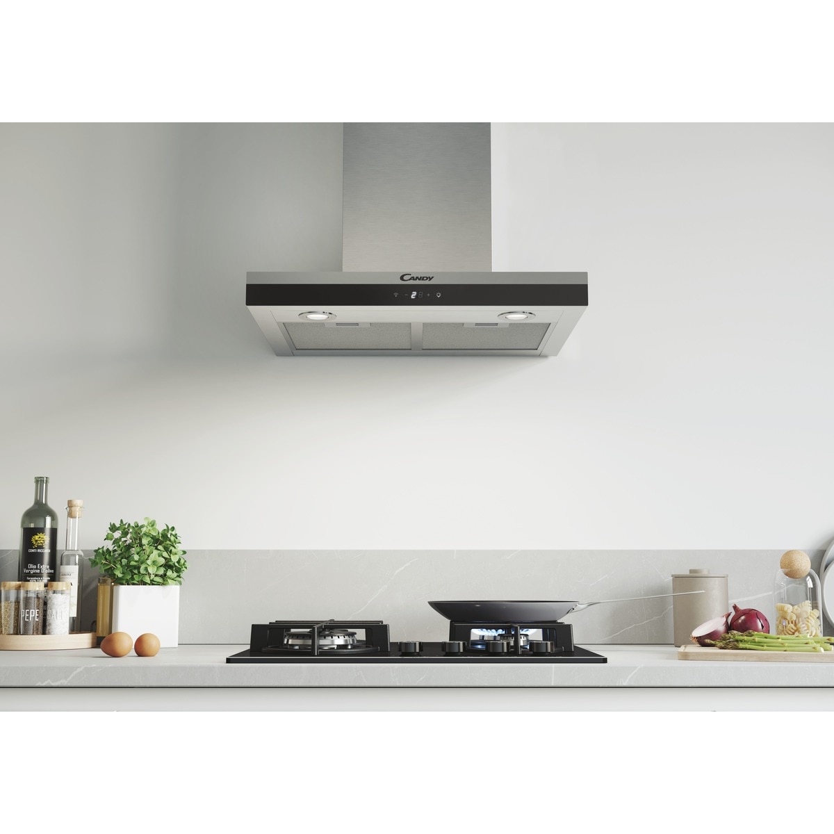 Campana decorativa Candy 4 niveles de potencia Wifi, Essenza  - CTS6CEXWIFI Inox-2