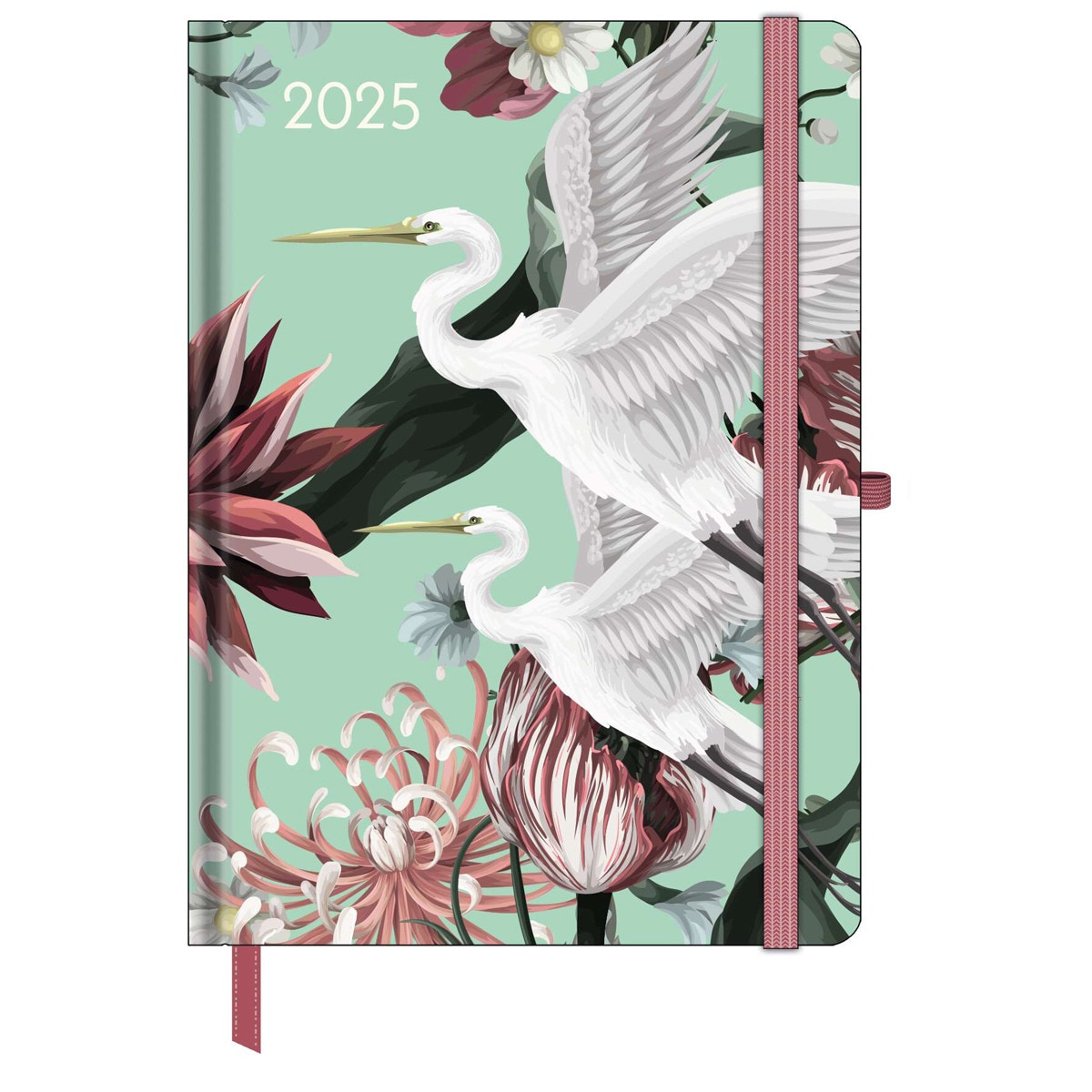 Agenda tapa dura 2025 jungle 16x22 semana vista teNeues verde multilingue Azul-1