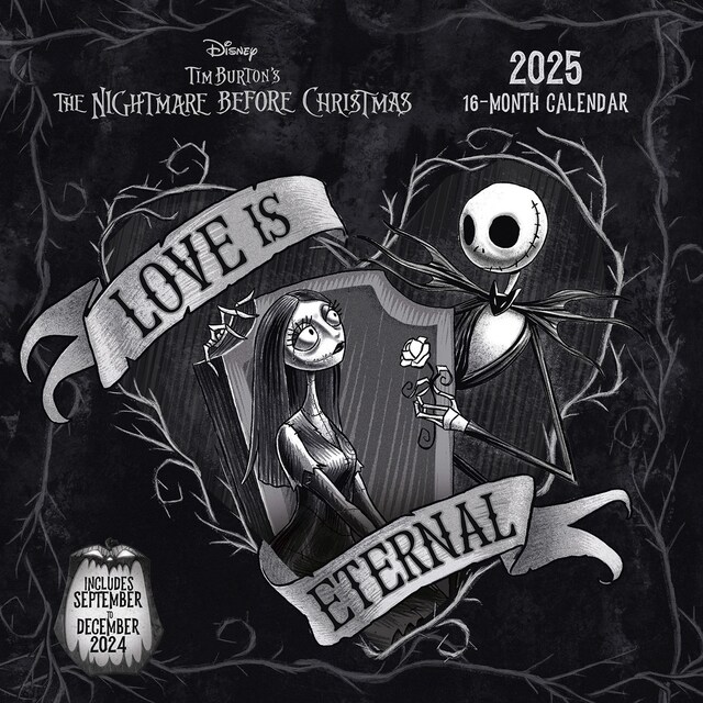 Imagem 0 de Calendário parede vertical 2025 The Nightmare before Christmas 30x30 teNeues