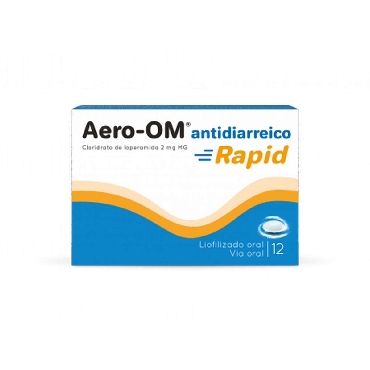 Imagem 0 de Aero-OM Antidiarreico Rapid - 12 Comprimidos