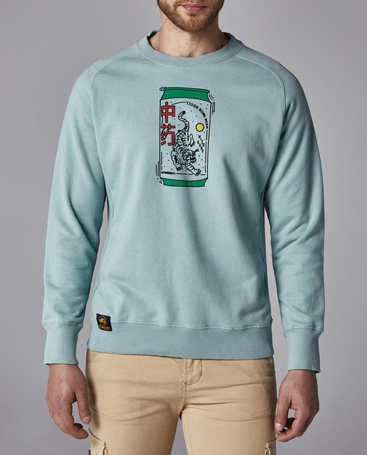 Imagen 0 de Sudadera de hombre, sin capucha y serigrafía frontal