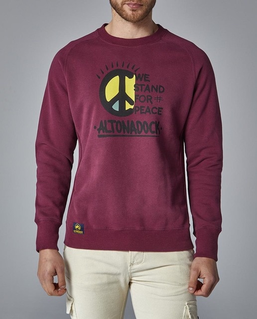 Imagen 0 de Sudadera de hombre sin capucha y serigrafía frontal