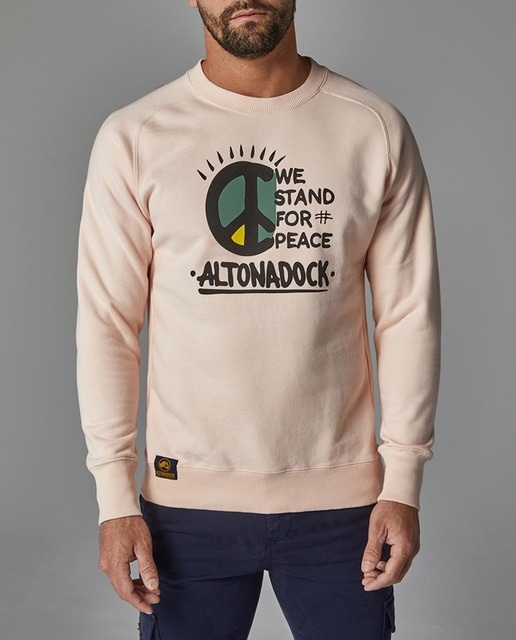 Imagen 0 de Sudadera de hombre sin capucha y serigrafía frontal