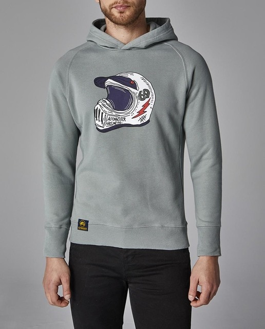 Imagen 0 de Sudadera de hombre con capucha y serigrafía