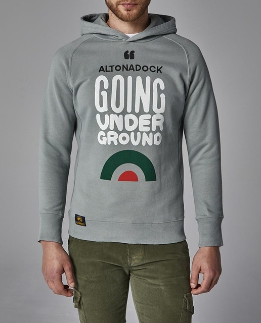 Imagen 0 de Sudadera de hombre con capucha y serigrafía