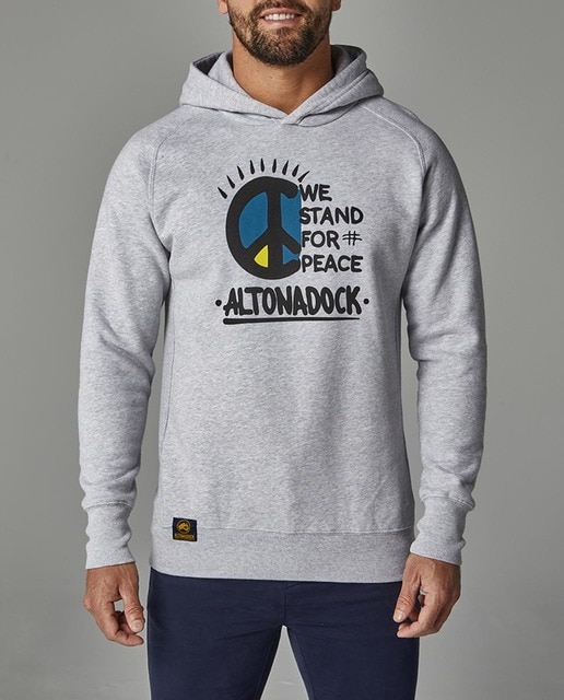 Imagen 0 de Sudadera de hombre con capucha y serigrafía