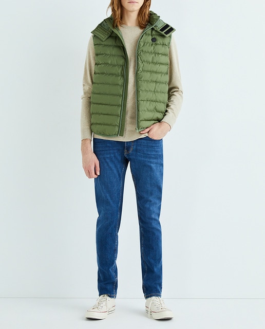 Imagen 0 de Chaleco exterior de hombre con capucha tejido thermolite