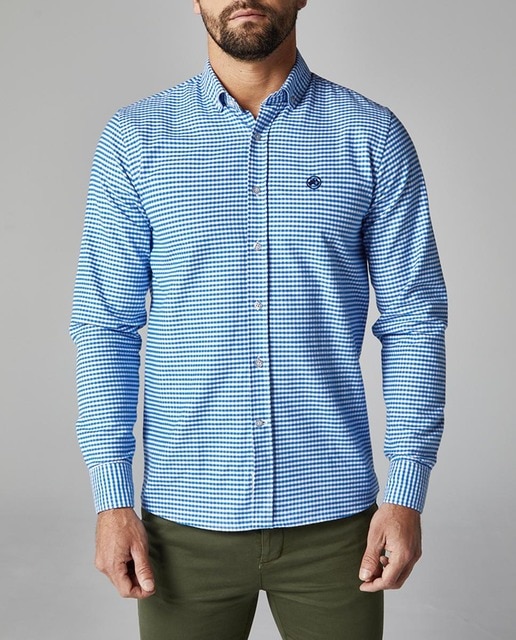 Imagen 0 de Camisa de hombre cuadro vichy corte slim
