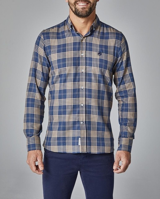 Imagen 0 de Camisa de hombre de cuadros corte slim