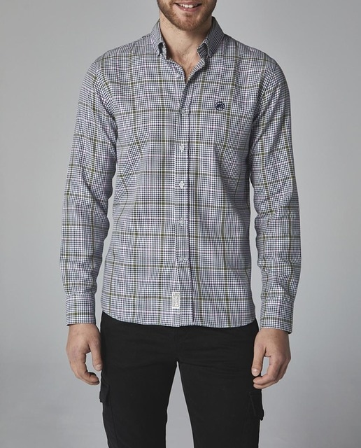 Imagen 0 de Camisa de hombre de cuadros corte slim