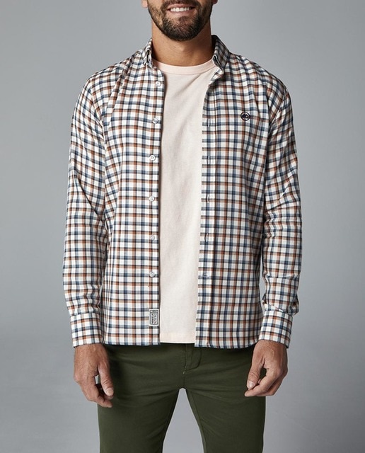 Imagen 0 de Camisa de hombre de cuadros corte slim