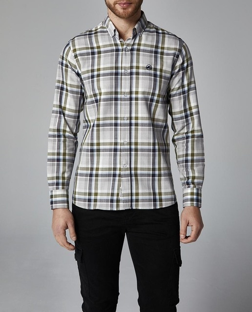 Imagen 0 de Camisa de hombre de cuadros corte slim