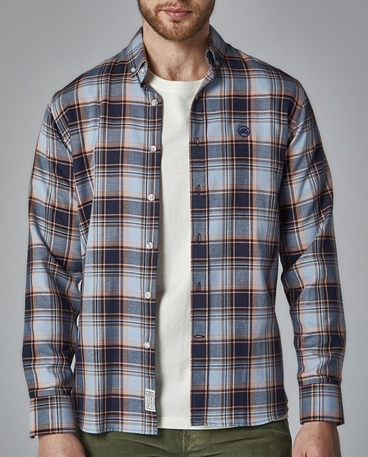 Imagen 0 de Camisa de hombre de cuadros corte slim