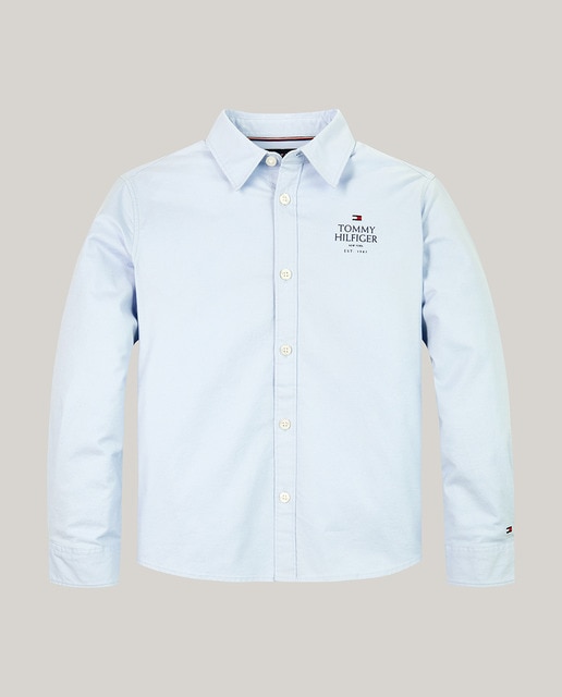 Imagen 0 de Camisa de bebé niño lisa de manga larga