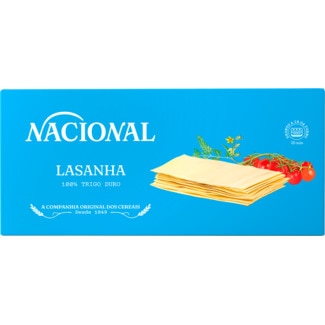 Lasanha sem Ovo embalagem 250 g - Nacional
