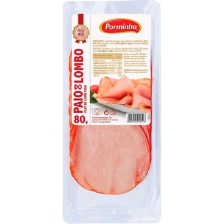 Paio do Lombo em Fatias embalagem 80 g - Porminho