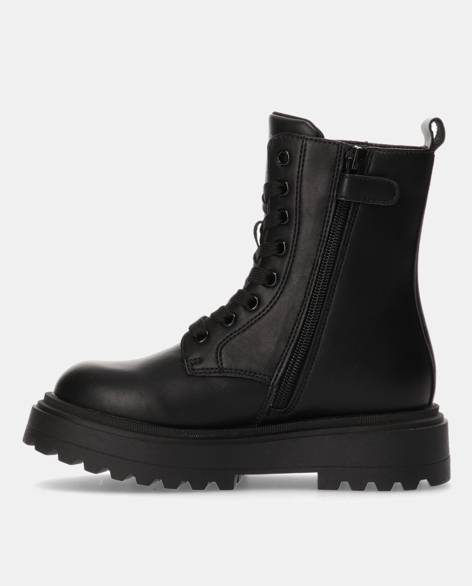 Botas Combat com Atacadores Preto-2